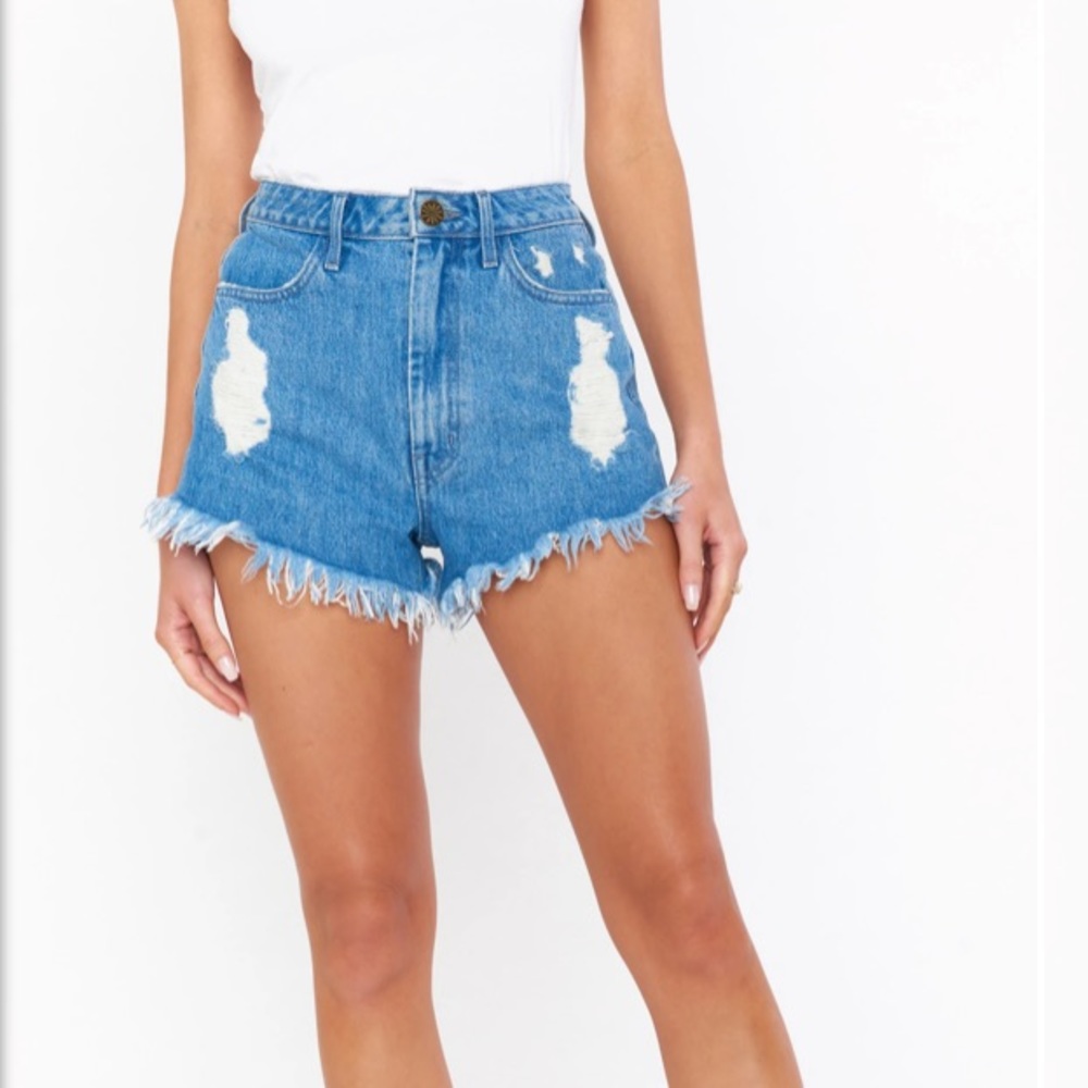 Show Me Your Mumu Houston High Rise Jean Shorts